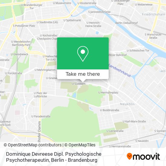 Карта Dominique Devreese Dipl. Psychologische Psychotherapeutin