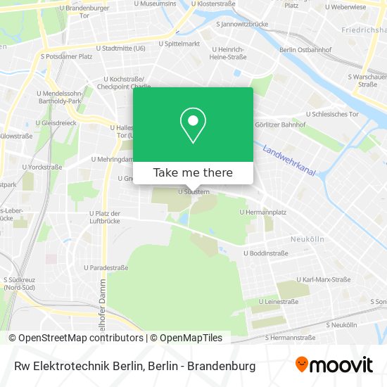 Карта Rw Elektrotechnik Berlin