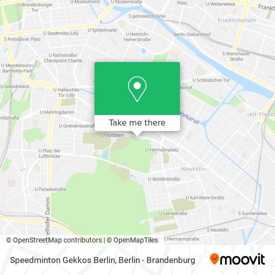 Speedminton Gekkos Berlin map