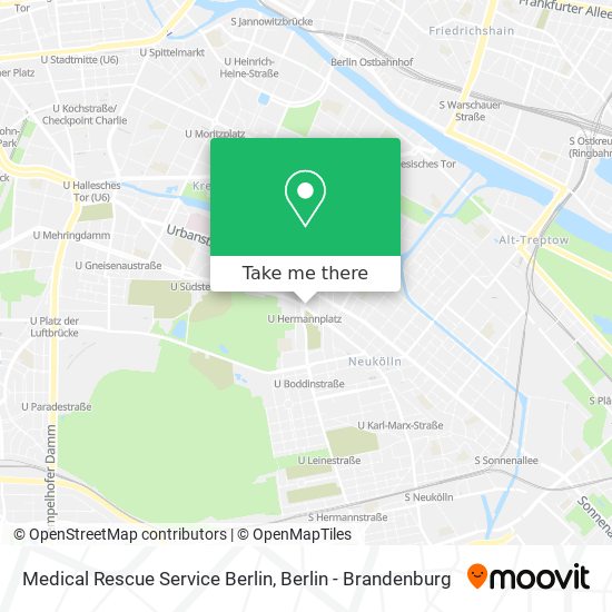 Medical Rescue Service Berlin map