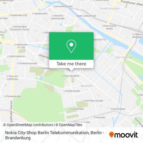 Nokia City-Shop Berlin Telekommunikation map