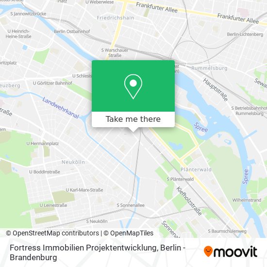 Fortress Immobilien Projektentwicklung map