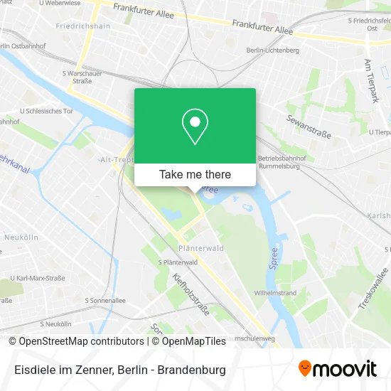 Eisdiele im Zenner map