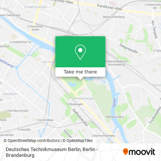 Deutsches Technikmuseum Berlin map