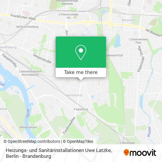 Карта Heizungs- und Sanitärinstallationen Uwe Latzke