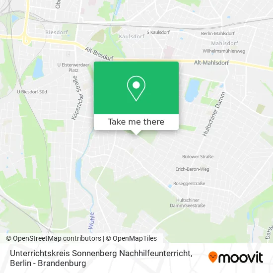 Карта Unterrichtskreis Sonnenberg Nachhilfeunterricht