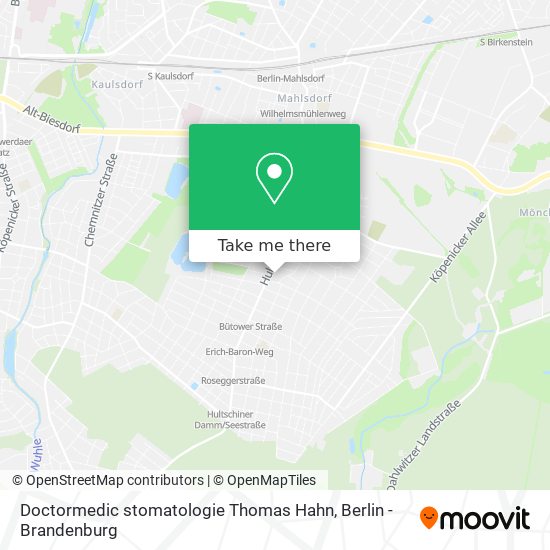 Карта Doctormedic stomatologie Thomas Hahn