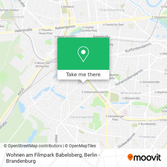 Карта Wohnen am Filmpark Babelsberg