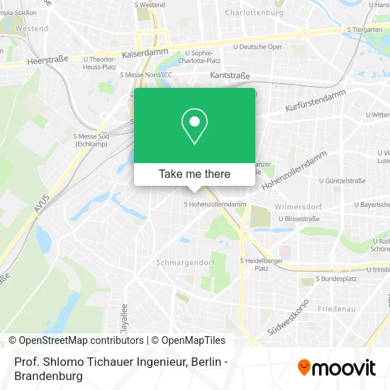 Карта Prof. Shlomo Tichauer Ingenieur