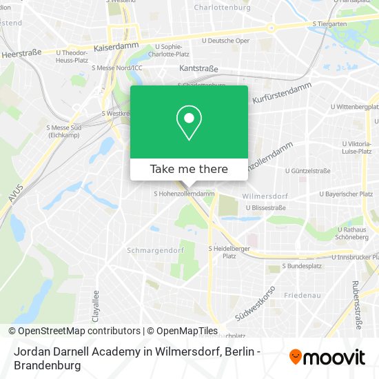 Карта Jordan Darnell Academy in Wilmersdorf