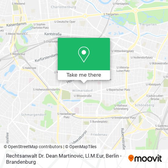 Rechtsanwalt Dr. Dean Martinovic, Ll.M.Eur map