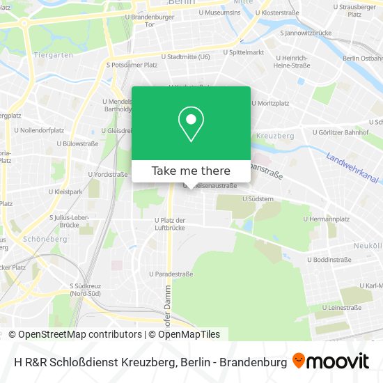 Карта H R&R Schloßdienst Kreuzberg