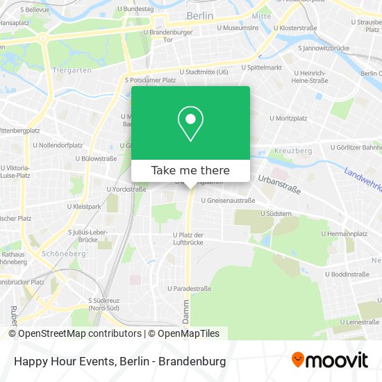 Happy Hour Events map