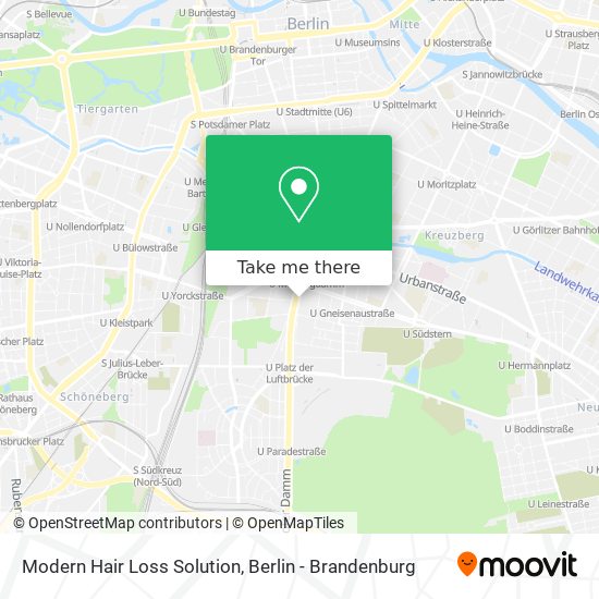 Modern Hair Loss Solution map