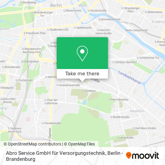 Карта Abro Service GmbH für Versorgungstechnik