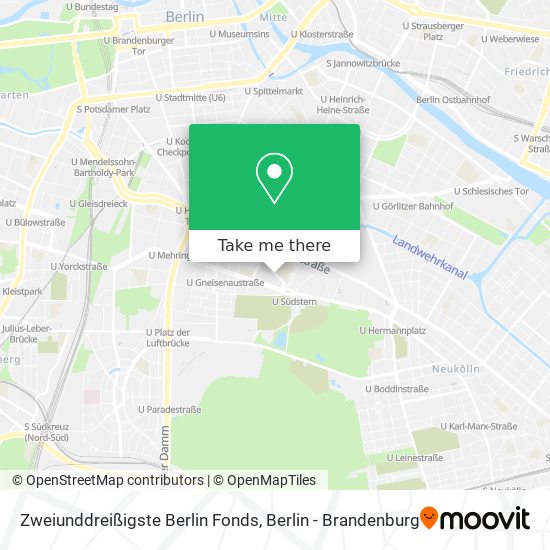 Zweiunddreißigste Berlin Fonds map