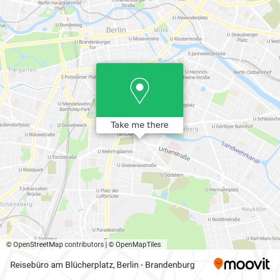 Reisebüro am Blücherplatz map