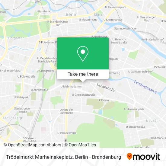 Карта Trödelmarkt Marheinekeplatz