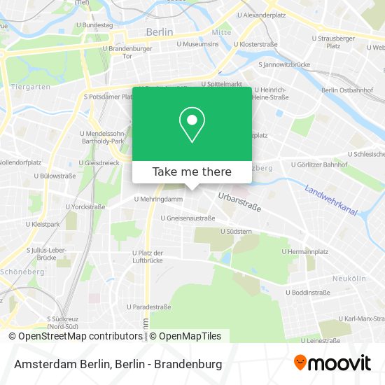 Amsterdam Berlin map