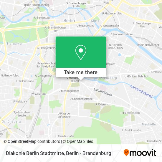 Карта Diakonie Berlin Stadtmitte