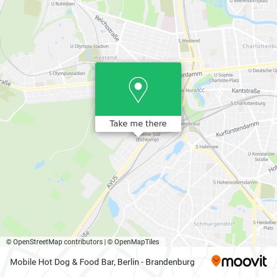 Mobile Hot Dog & Food Bar map