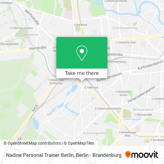 Nadine Personal Trainer Berlin map