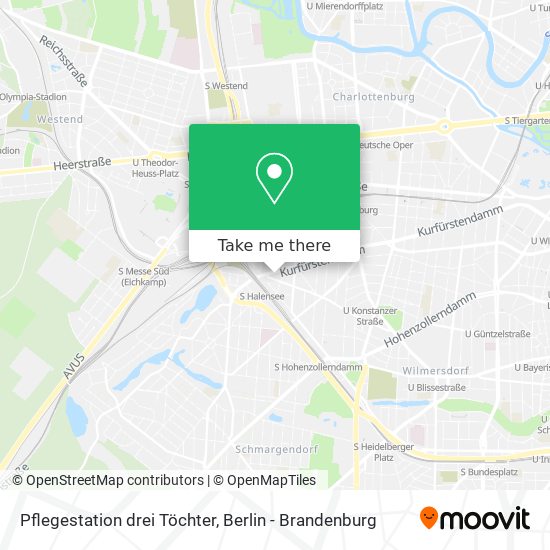 Pflegestation drei Töchter map