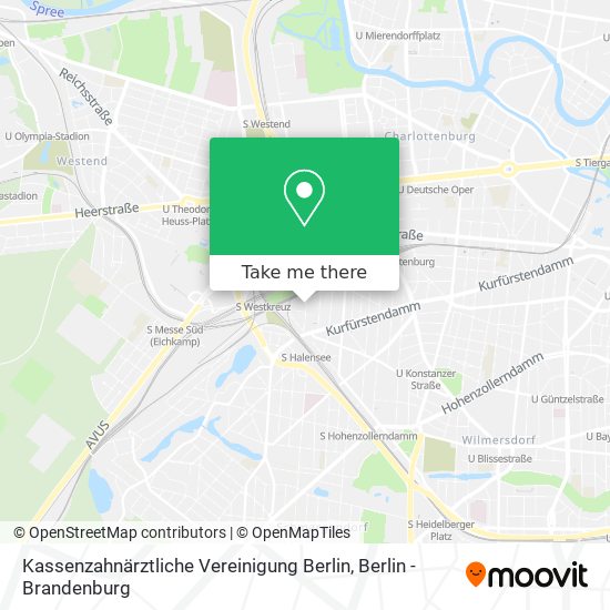 Kassenzahnärztliche Vereinigung Berlin map