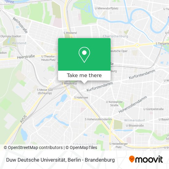 Duw Deutsche Universität map