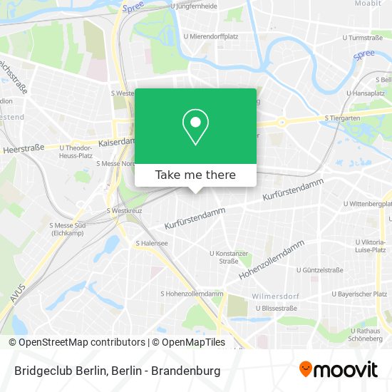 Bridgeclub Berlin map