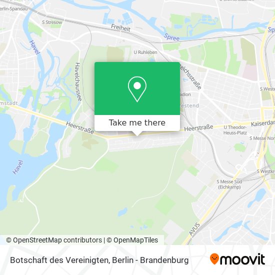 Botschaft des Vereinigten map