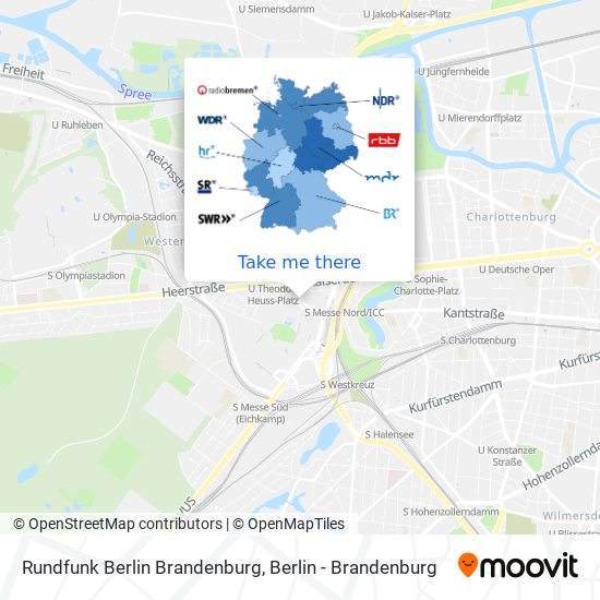 Rundfunk Berlin Brandenburg map