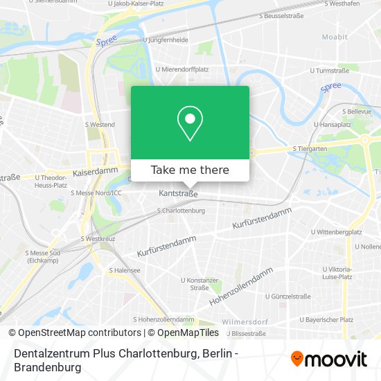 Dentalzentrum Plus Charlottenburg map