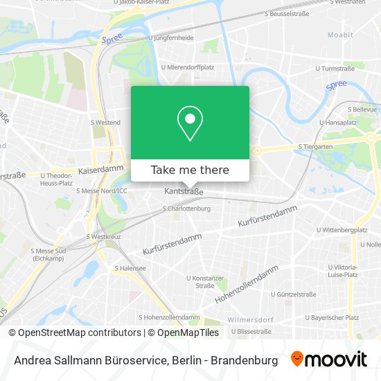Andrea Sallmann Büroservice map