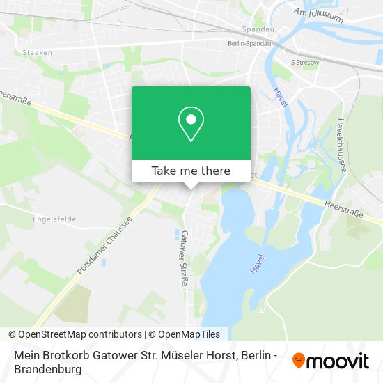 Карта Mein Brotkorb Gatower Str. Müseler Horst