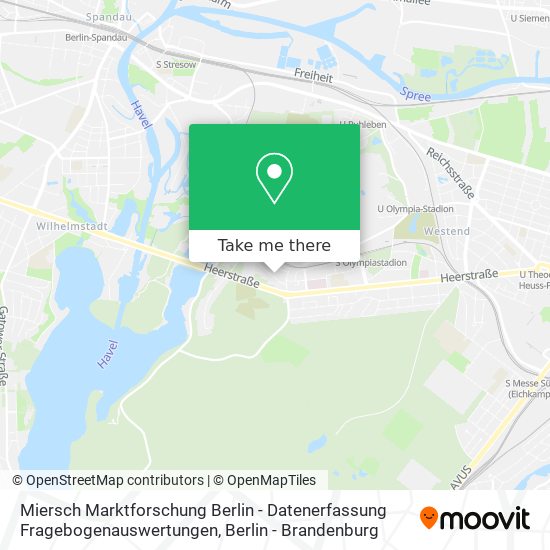 Карта Miersch Marktforschung Berlin - Datenerfassung Fragebogenauswertungen