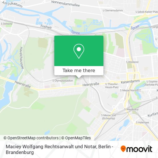 Карта Maciey Wolfgang Rechtsanwalt und Notar