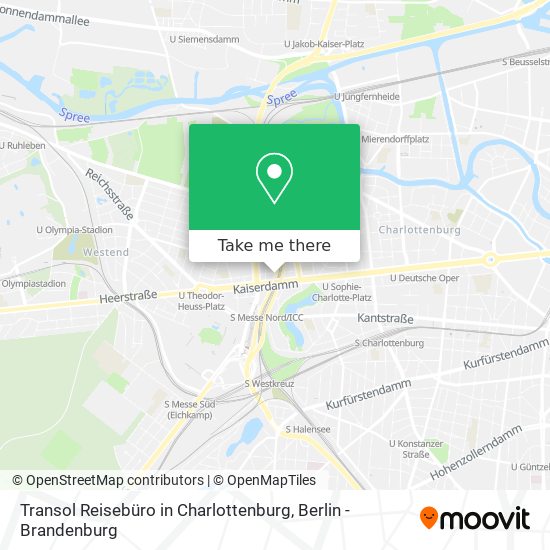 Карта Transol Reisebüro in Charlottenburg