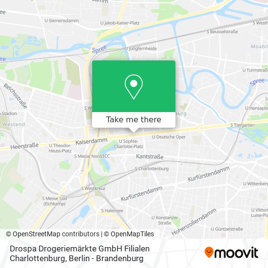 Drospa Drogeriemärkte GmbH Filialen Charlottenburg map