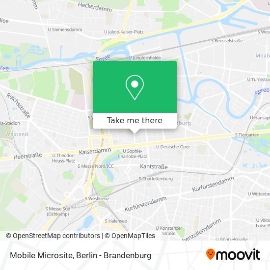 Mobile Microsite map