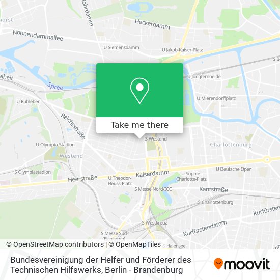 Bundesvereinigung der Helfer und Förderer des Technischen Hilfswerks map