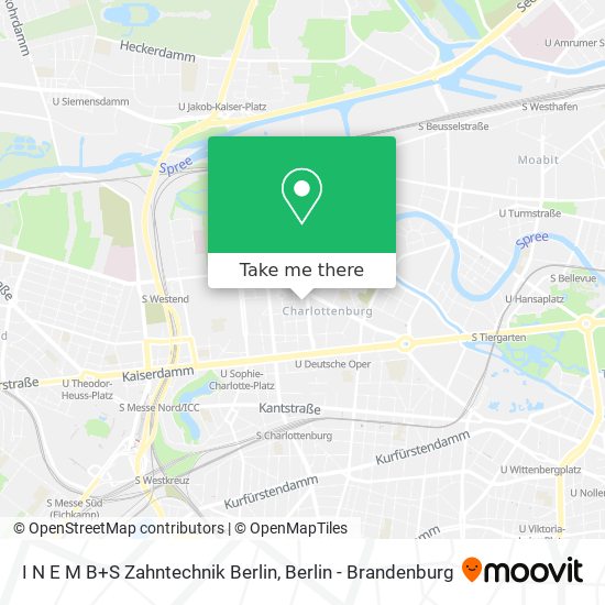 I N E M B+S Zahntechnik Berlin map