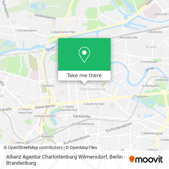 Allianz Agentur Charlottenburg Wilmersdorf map