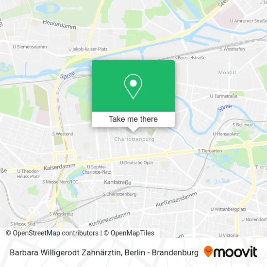 Карта Barbara Willigerodt Zahnärztin