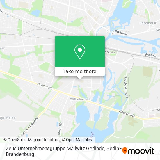 Карта Zeus Unternehmensgruppe Mallwitz Gerlinde