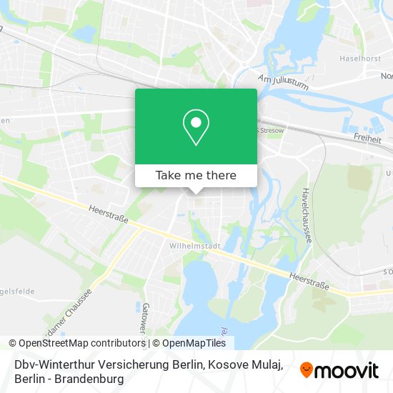 Карта Dbv-Winterthur Versicherung Berlin, Kosove Mulaj