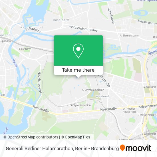 Карта Generali Berliner Halbmarathon