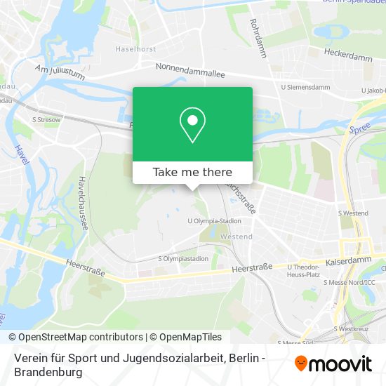Карта Verein für Sport und Jugendsozialarbeit