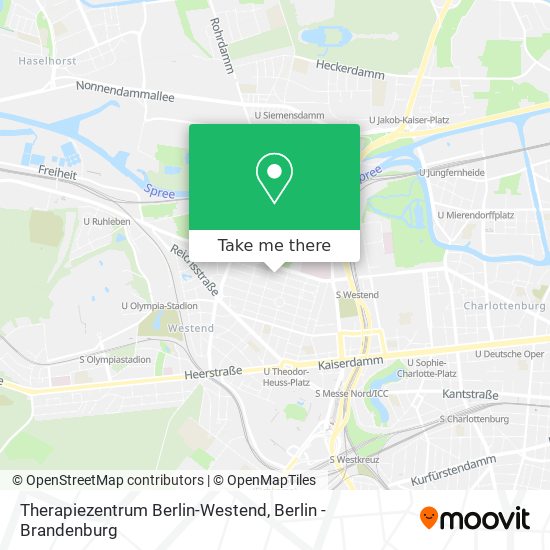 Therapiezentrum Berlin-Westend map