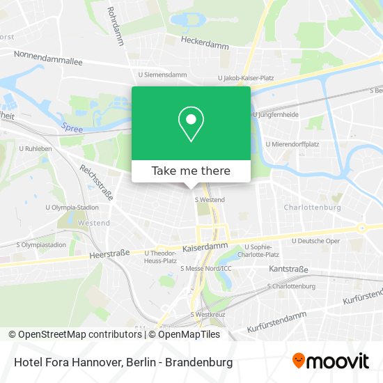 Hotel Fora Hannover map